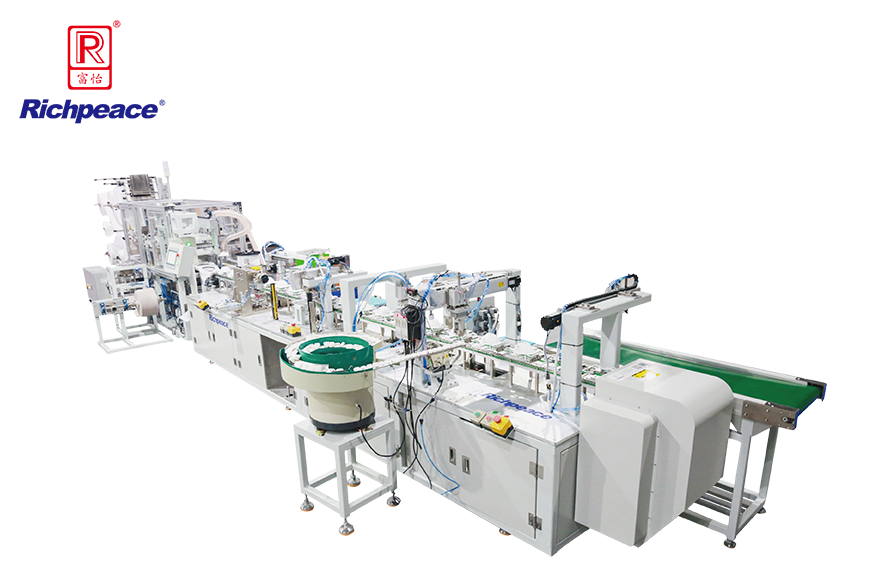 米兰app官网入口全自动罩杯口罩生产线 （外鼻夹、呼吸阀、上带卡、加海绵圈）