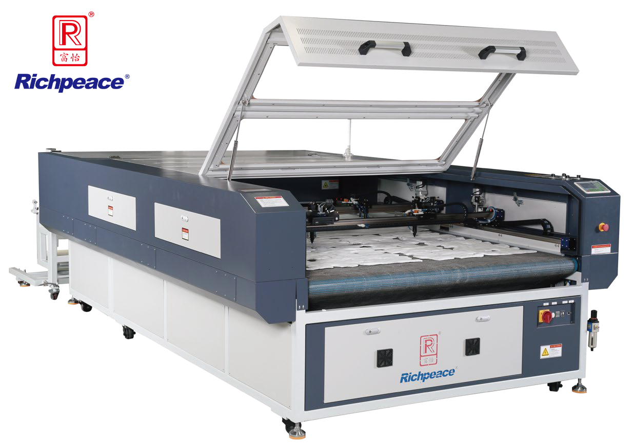 米兰app官网入口双横梁异步全自动送料激光雕刻切割机