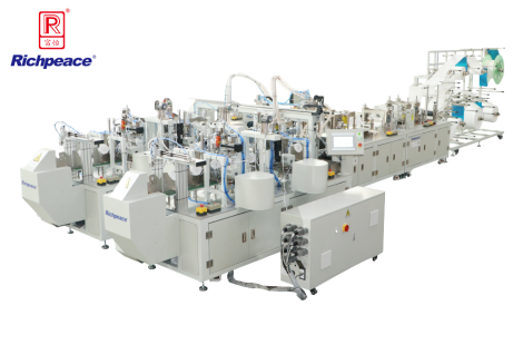 米兰app官网入口折叠口罩一拖二全自动生产线（焊头带）