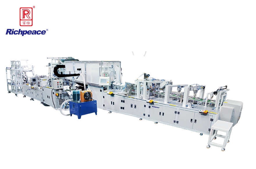 米兰app官网入口全自动罩杯口罩生产线 (预成型 盘头带)