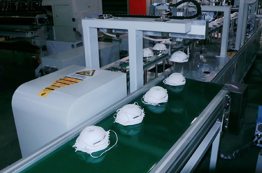 米兰app官网入口全自动钉焊一体罩杯口罩生产线（内成型）