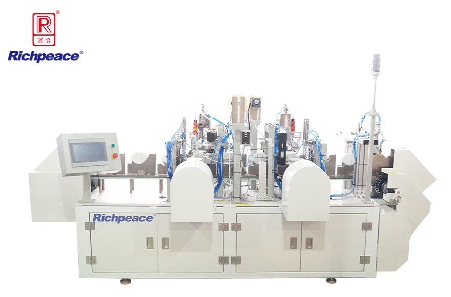 米兰app官网入口半自动折叠口罩头带焊接机