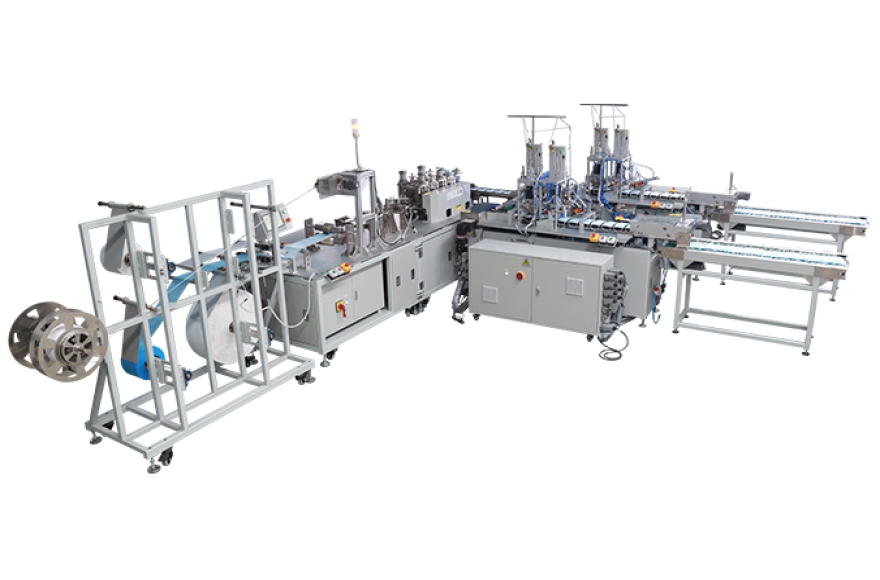 米兰app官网入口平面口罩一拖二全自动生产线