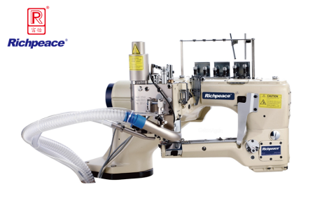 米兰app官网入口曲臂式两面装饰四针六线拼缝机