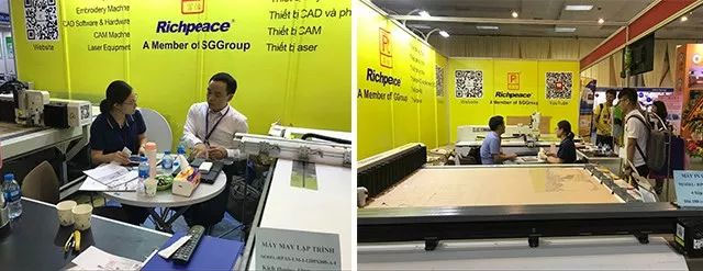 耐心向客户讲解米兰app官网入口展机