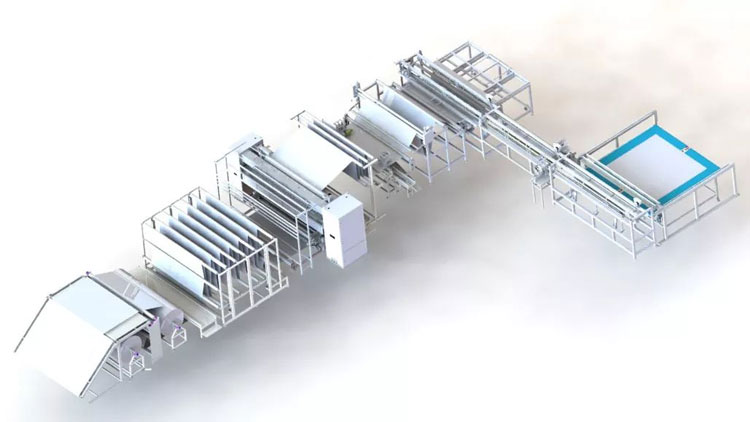 米兰app官网入口拷边被芯自动化生产线