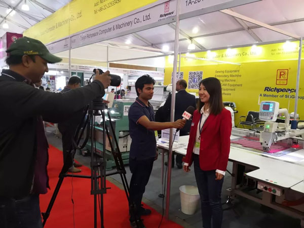 国际纺织及制衣机械现场采访米兰app官网入口